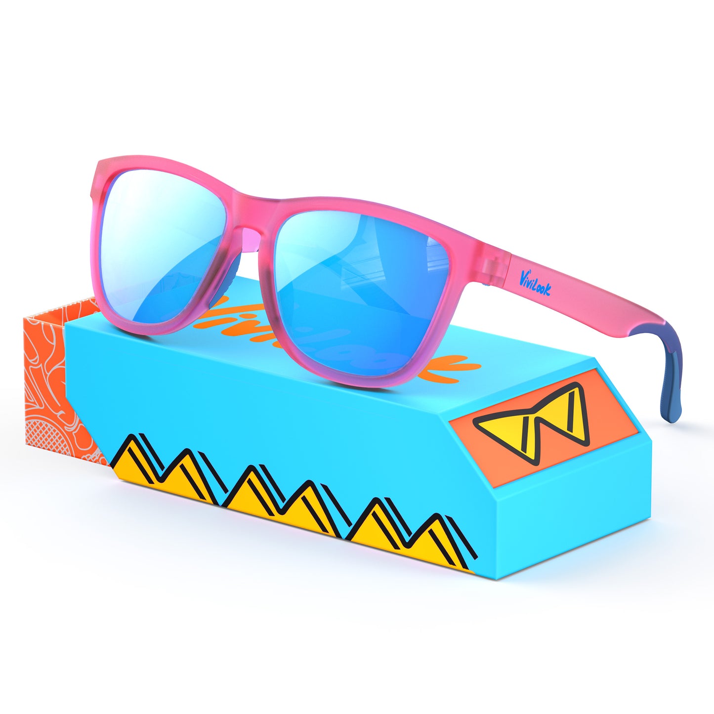 UV400 Protection Elastic Touch Polarized Womens Sunglasses--12 Bubblegum Sky