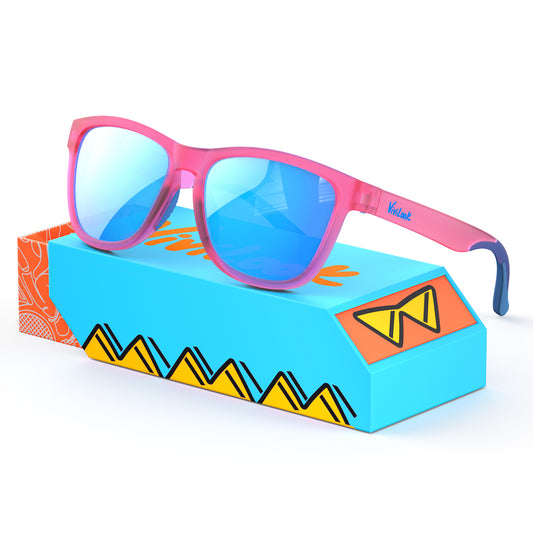 UV400 Protection Elastic Touch Polarized Womens Sunglasses--12 Bubblegum Sky