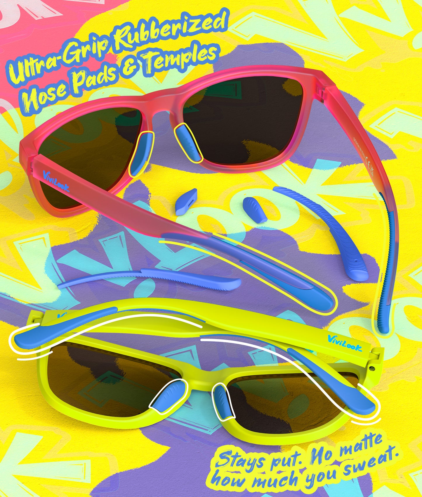 UV400 Protection Elastic Touch Polarized Womens Sunglasses--10 Vintage Espresso